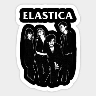 Elastica - Engraving Style Sticker